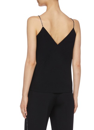 Back View - Click To Enlarge - PHILOSOPHY DI LORENZO SERAFINI - Strass strap cowl neck camisole top