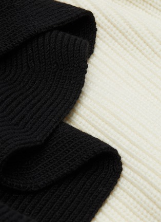  - PHILOSOPHY DI LORENZO SERAFINI - Ruffle panelled rib knit sweater