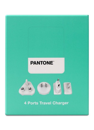 Main View - Click To Enlarge - PANTONE - 4-port travel charger – Aqua