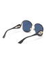 Figure View - Click To Enlarge - DIOR - 'Dior New Volute' cutout metal rim acetate round sunglasses