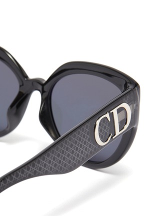 Detail View - Click To Enlarge - DIOR - 'Ddiorf' Cannage print acetate cat eye sunglasses