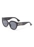 Main View - Click To Enlarge - DIOR - 'Ddiorf' Cannage print acetate cat eye sunglasses