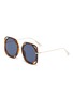 Main View - Click To Enlarge Main View - Click To Enlarge - DIOR - 'Dior Direction' cutout acetate rim metal geometric frame sunglasses