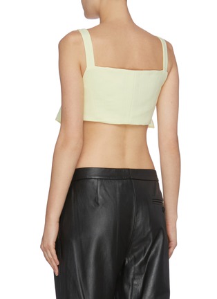 Back View - Click To Enlarge - ELLERY - 'Clapton' drape panel cropped top