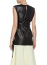 Back View - Click To Enlarge - ELLERY - 'Bernardo' belted heart cutout faux leather top