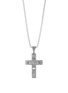 Main View - Click To Enlarge - JOHN HARDY - 'Classic Chain' black jade sterling silver cross pendant necklace