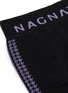  - NAGNATA - 'Laya' houndstooth check jacquard stripe outseam performance leggings