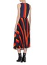 Back View - Click To Enlarge - TOGA ARCHIVES - Colourblock pleated sleeveless dress