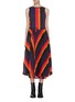 Main View - Click To Enlarge - TOGA ARCHIVES - Colourblock pleated sleeveless dress