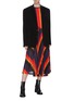 Figure View - Click To Enlarge - TOGA ARCHIVES - Colourblock pleated sleeveless dress