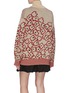 Back View - Click To Enlarge - TOGA ARCHIVES - Contrast waist floral jacquard turtleneck sweater