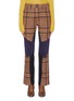 Main View - Click To Enlarge - TOGA ARCHIVES - Colourblock wool check plaid pants