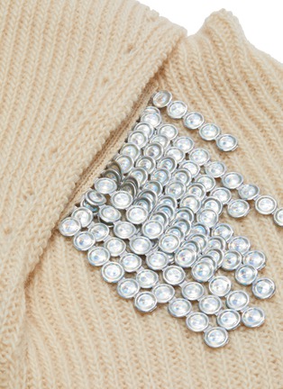  - TOGA ARCHIVES - Strass trim wrap neck sweater