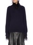 Main View - Click To Enlarge - TOGA ARCHIVES - Feather fringe edge sweater