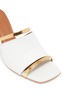 Detail View - Click To Enlarge - MALONE SOULIERS - 'Demi' metalic strap leather sandals