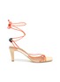 Main View - Click To Enlarge - MALONE SOULIERS - x Roksanda 'Camila' wrap around tie strappy leather sandals