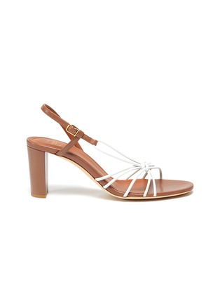 Main View - Click To Enlarge - MALONE SOULIERS - 'Binette' knotted strappy slingback leather sandals