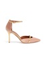 MALONE SOULIERS - 'Booboo' ankle strap satin pumps