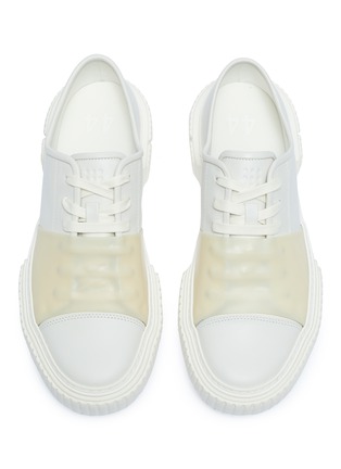 Detail View - Click To Enlarge - BOTH - 'Pre-Tec' rubber panel leather sneakers