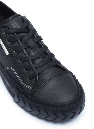 Detail View - Click To Enlarge - BOTH - Tyre midsole coated canvas sneakers