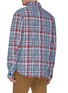 Back View - Click To Enlarge - MONCLER - 'Briere' quilted check plaid shirt jacket