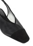 Detail View - Click To Enlarge - BY FAR - 'Kendall' suede toe mesh slingback pumps