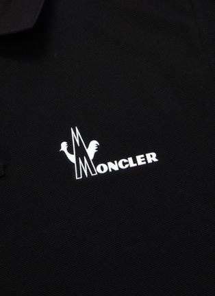  - MONCLER - Logo print polo shirt
