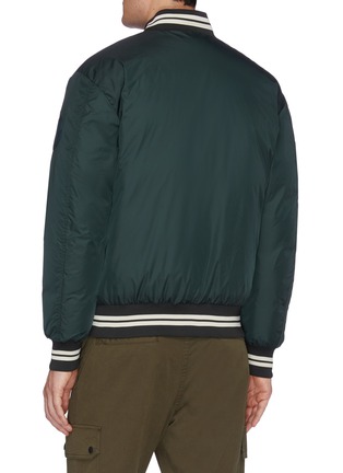 Back View - Click To Enlarge - MONCLER - 'Exmoor' corduroy panel down bomber jacket