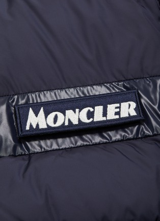 moncler puffer logo patch jacket