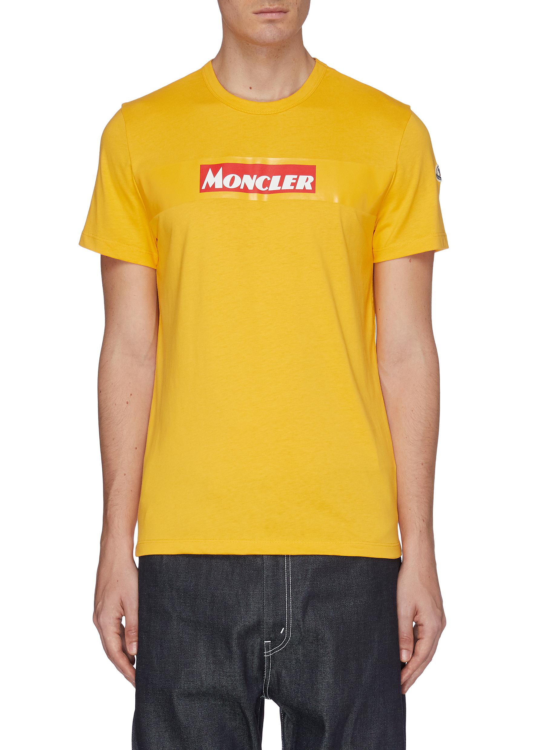 moncler t shirt yellow