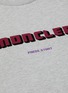  - MONCLER - Logo velvet flock print sweatshirt