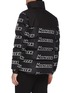 Back View - Click To Enlarge - MONCLER - 'Faiveley' logo print hooded down puffer jacket