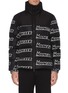 Main View - Click To Enlarge - MONCLER - 'Faiveley' logo print hooded down puffer jacket
