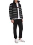 Figure View - Click To Enlarge - MONCLER - 'Faiveley' logo print hooded down puffer jacket