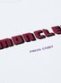  - MONCLER - Logo velvet flock print T-shirt