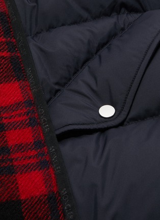  - MONCLER - 'Thoul' reversible quilted padded tartan plaid hooded gilet