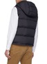 Back View - Click To Enlarge - MONCLER - 'Thoul' reversible quilted padded tartan plaid hooded gilet