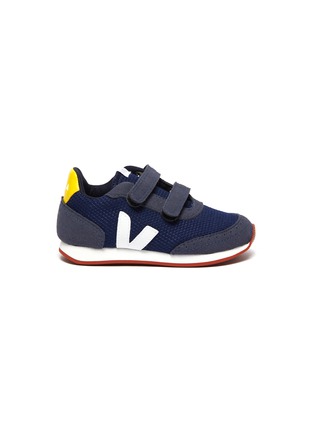 Main View - Click To Enlarge - VEJA - 'Arcade' mesh patchwork suede toddler sneakers