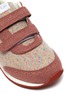 Detail View - Click To Enlarge - VEJA - 'Arcade' mélange knit patchwork suede kids sneakers