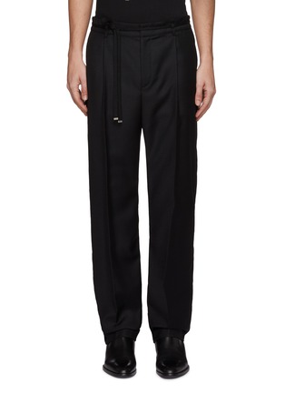 Main View - Click To Enlarge - SAINT LAURENT - Belted wool jogging pants