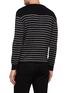 Back View - Click To Enlarge - SAINT LAURENT - Metallic stripe sweater