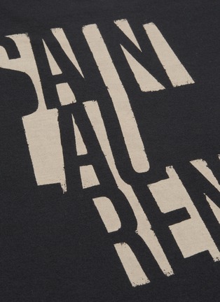 - SAINT LAURENT - 'Poster' logo print T-shirt