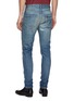 Back View - Click To Enlarge - SAINT LAURENT - Ripped skinny fit jeans