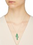 Figure View - Click To Enlarge - XIAO WANG - 'Galaxy' diamond jadeite 18k white gold pendant necklace