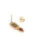 Detail View - Click To Enlarge - XIAO WANG - 'Galaxy' diamond ruby 18k gold mismatched drop earrings