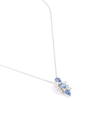 Detail View - Click To Enlarge - XIAO WANG - 'Galaxy' diamond sapphire 18k white gold pendant necklace