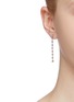 Figure View - Click To Enlarge - XIAO WANG - 'Galaxy' diamond 18k gold link drop earrings