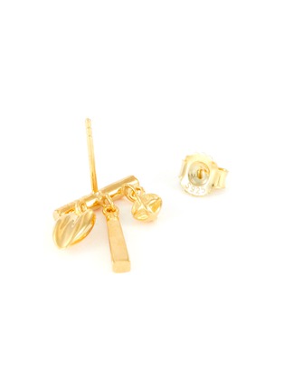 Detail View - Click To Enlarge - W. BRITT - 'A New World' charm bar stud earrings