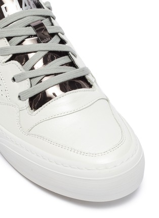 Detail View - Click To Enlarge - P448 - 'Space' panelled leather sneakers