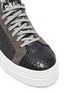 Detail View - Click To Enlarge - P448 - 'John' chunky outsole panelled glitter sneakers